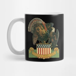 Turkey Shoving Eagle Funny Mug